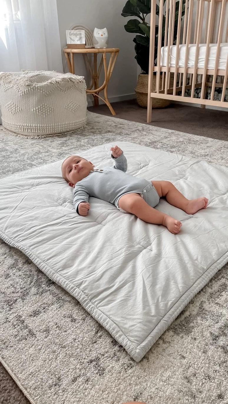 Organic Cotton Play Blanket / Cot Quilt