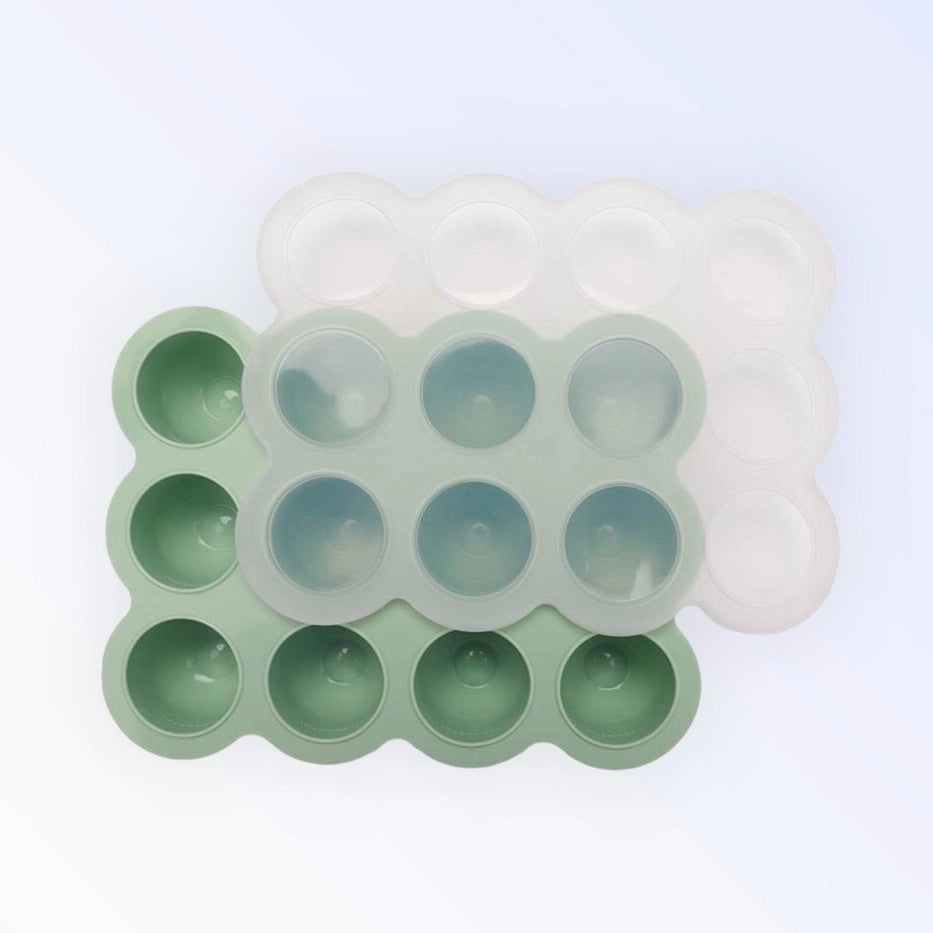 Silicone  Meal Prep Freezer Tray with Lid