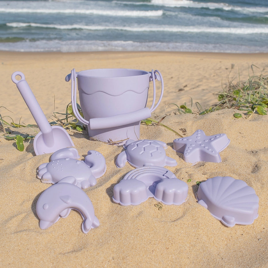 Silicone 8pc Bucket & Spade Set