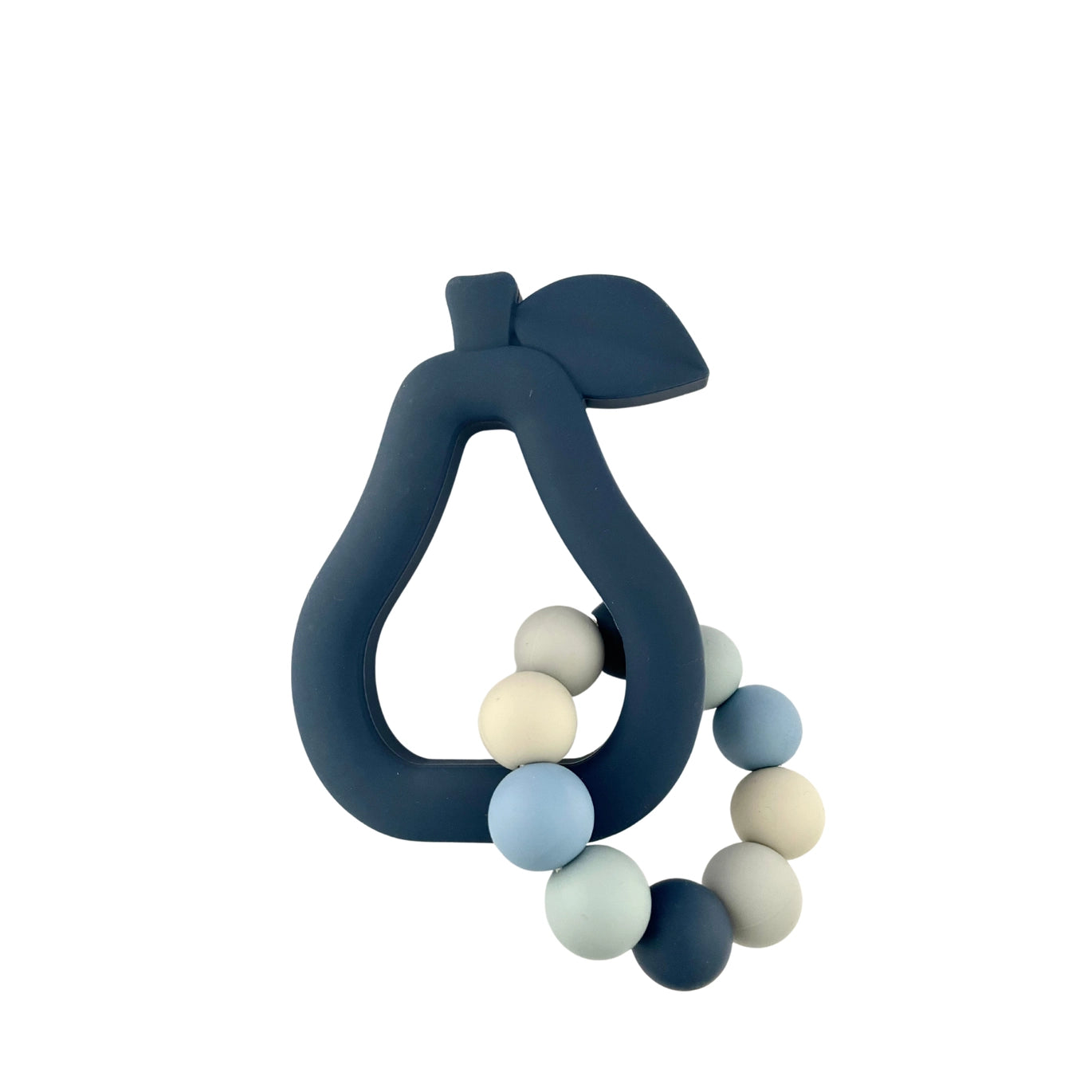 Silicone Pear with Ring Teether Duo