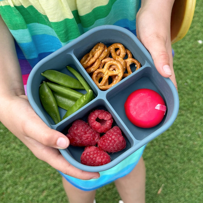 Pick Box Snack - 4 Compartment Square Silicone Snack Box