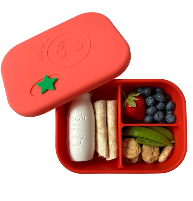 Pick Box Classic - 3 Compartment Silicone Lunch Box