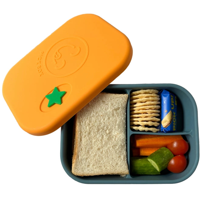 Pick Box Classic - 3 Compartment Silicone Lunch Box