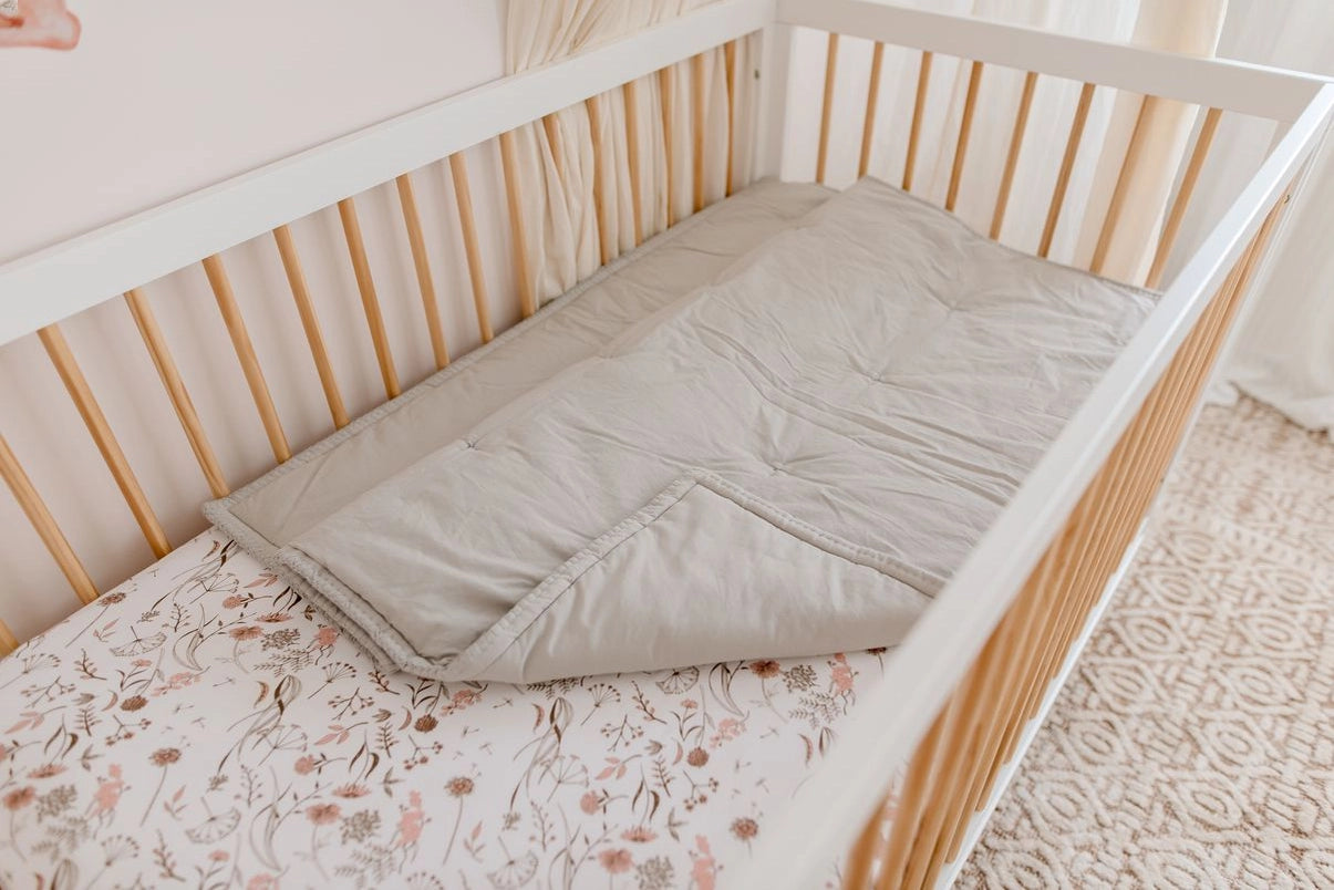 Organic Cotton Play Blanket / Cot Quilt